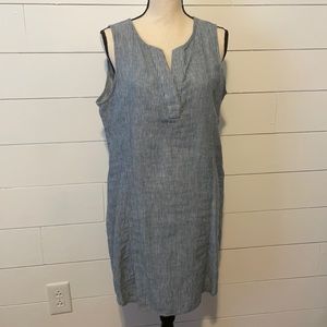 Max Jeans Cotton linen sleeveless shirt dress
